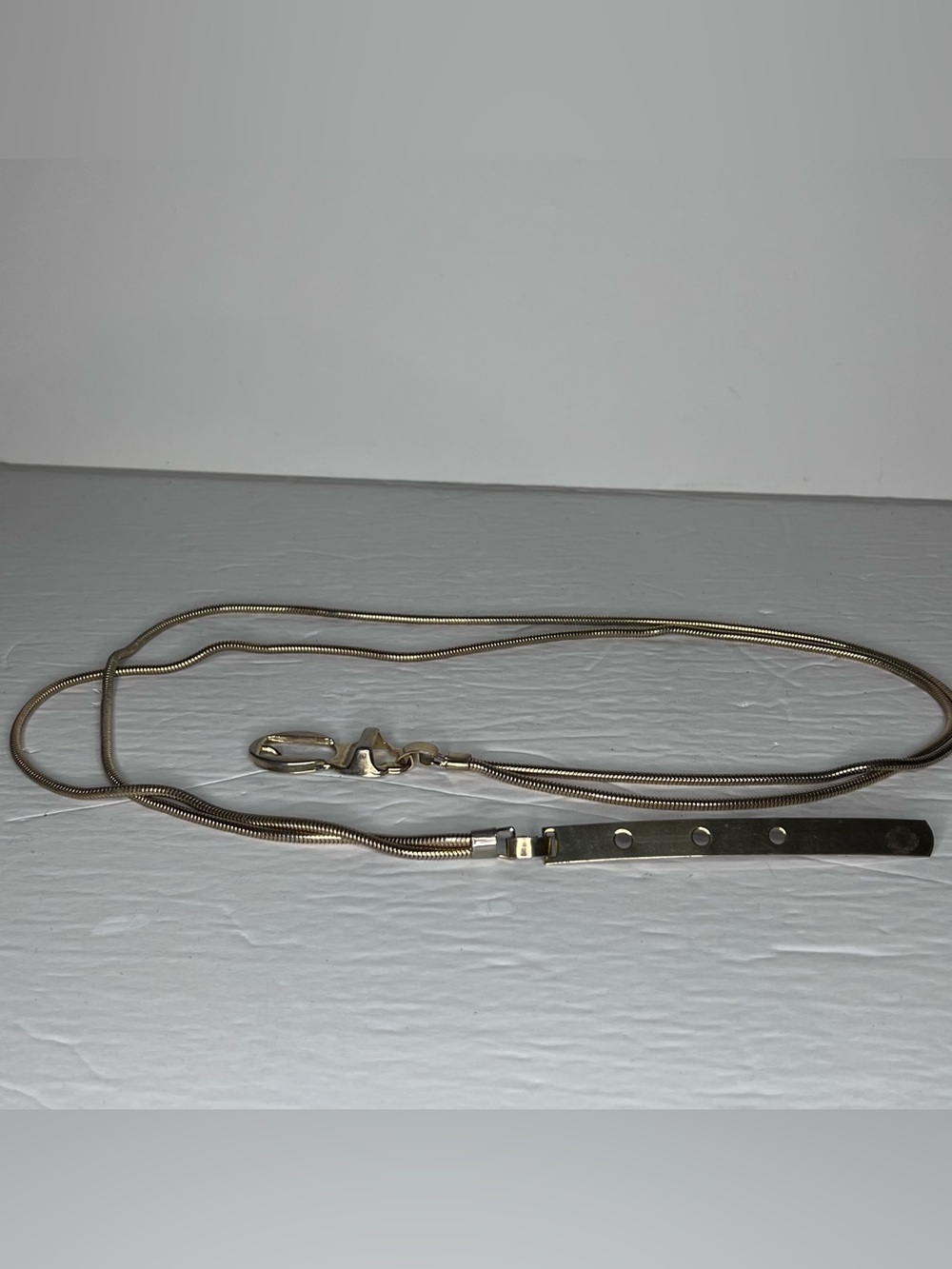 Vintage Gold Tone Double Strand Snake Chain Belt 29 Inches Cowgirl Glam Punk